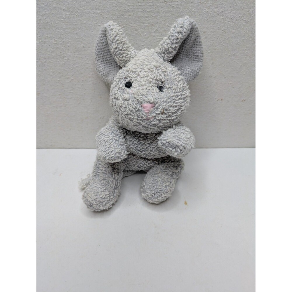 Russ Berrie Home Buddies Cheezy Mouse Plush 6” Beanie Terry Cloth 4165 Grey